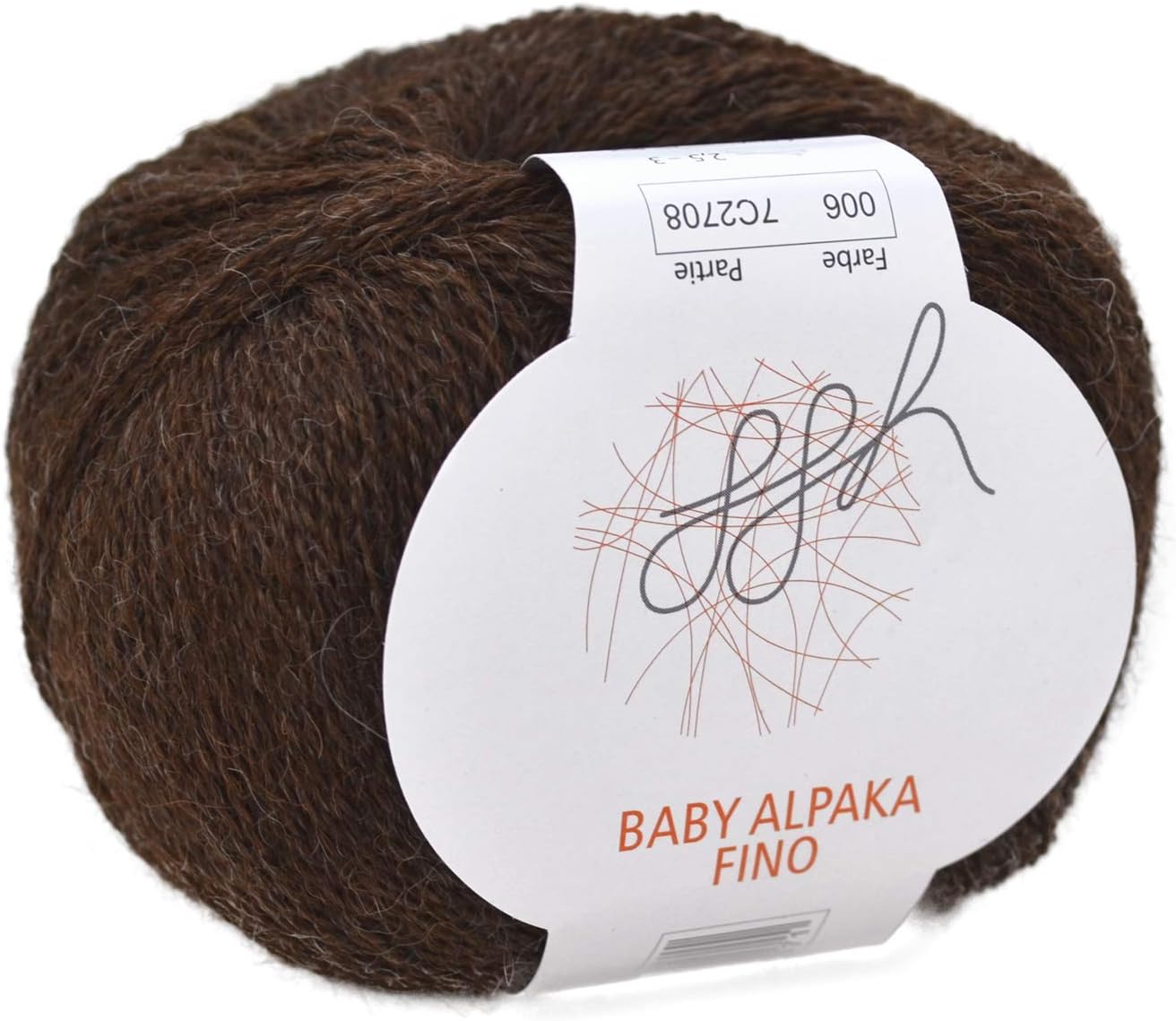 ggh Baby Alpaka Fino - 100% Baby Alpaka Wolle - 25g Wolle zum Stricken oder Häkeln - Lacegarn