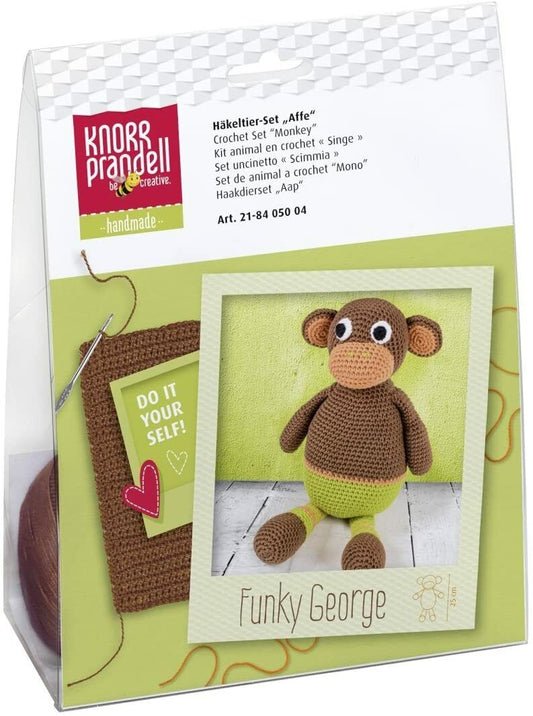 Knorr Prandell Häkeltier Set- AFFE Funky George zum Selberhäkeln