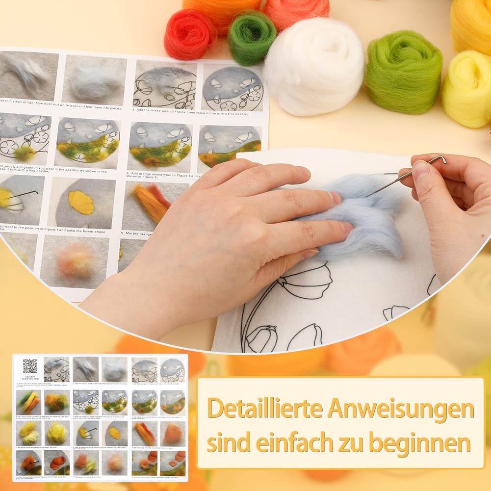 DIY Filzpackung mit Rahmen Lavendel
