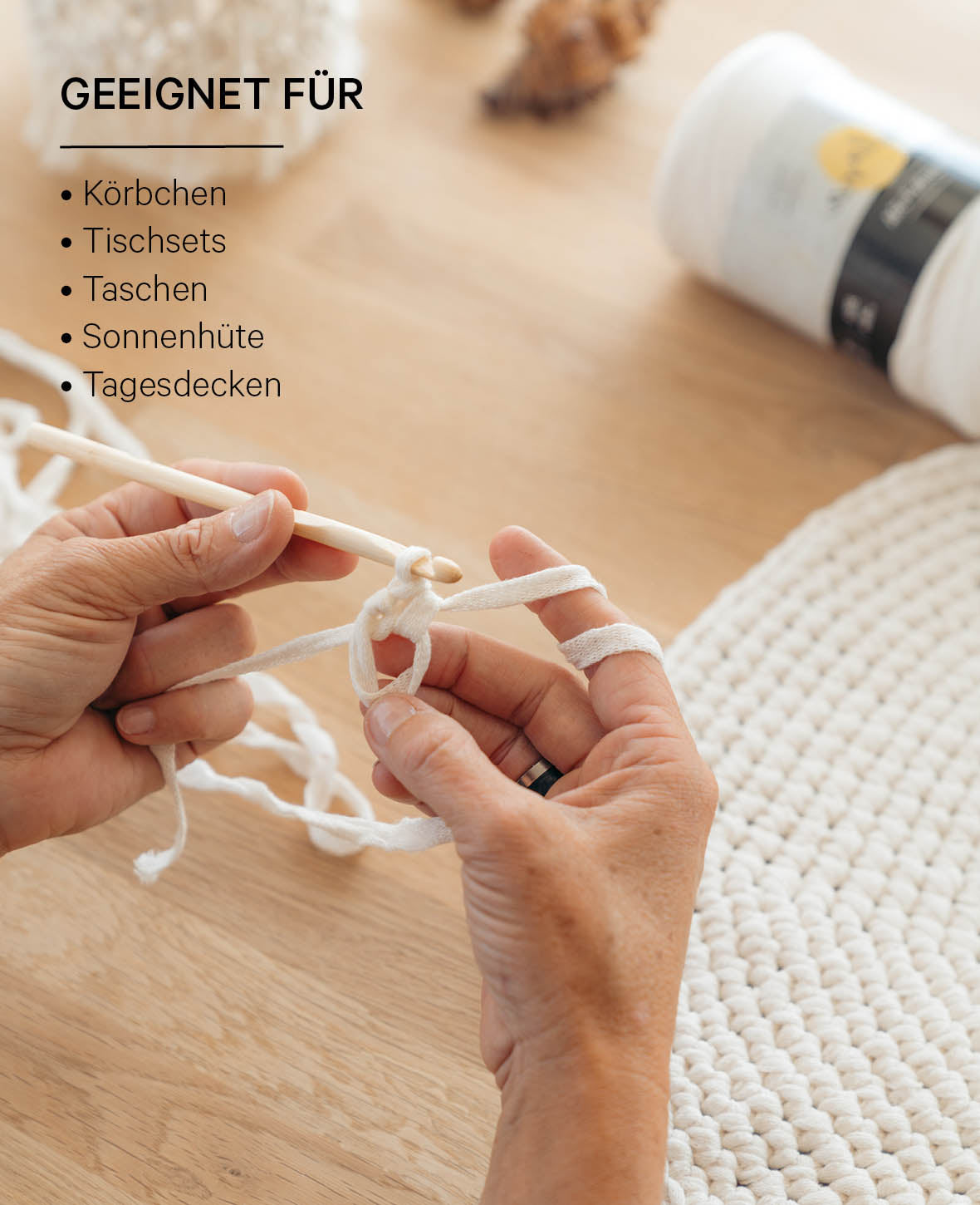 Lalana Ribbon Pura ,Garn für kreative Projekte,Bandgarn,100% recycled,ca. 8 mm,95 m,200 g