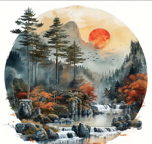 Cross Stich Kreuzstich Stickpackung BILD-Kanada 40x40cm