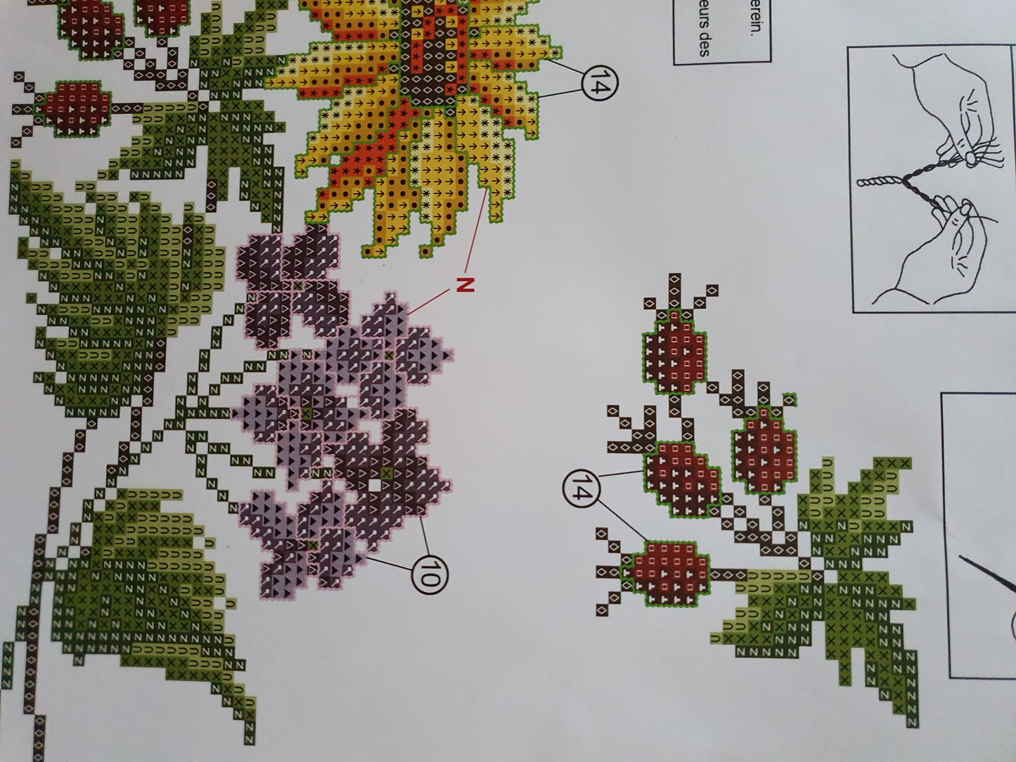 Duftin Stickpackung Mitteldecke Spätsommer, Kreuzstich 80x80cm