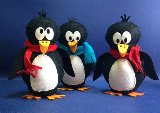 Pinguin aus Filz zum Nähen