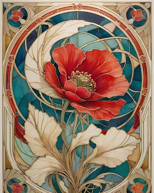 Cross Stich Kreuzstich Stickpackung BILD-LIlien 30x40cm