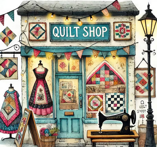 Cross Stich Kreuzstich Stickpackung BILD-Quilt 40x40cm