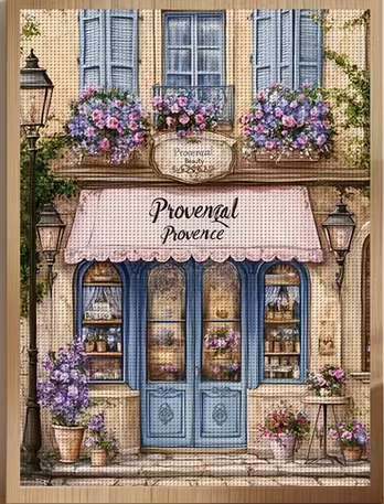 Cross Stich Kreuzstich Stickpackung BILD-Provence 30x40cm