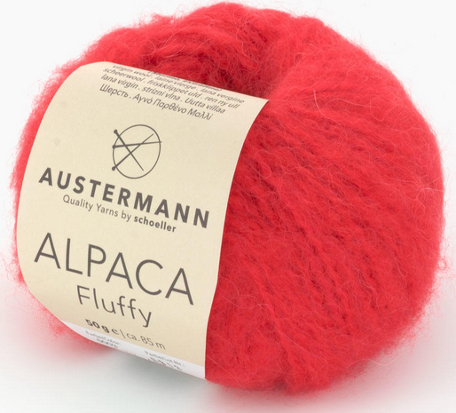 Alpaca Fluffy von Austermann® 100 % Natur,50gr,85m