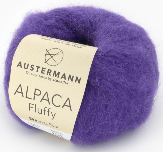 Alpaca Fluffy von Austermann® 100 % Natur,50gr,85m