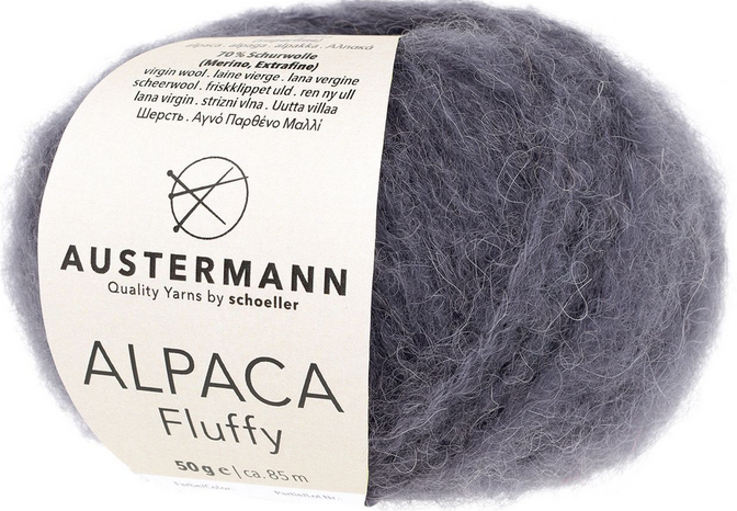 Alpaca Fluffy von Austermann® 100 % Natur,50gr,85m