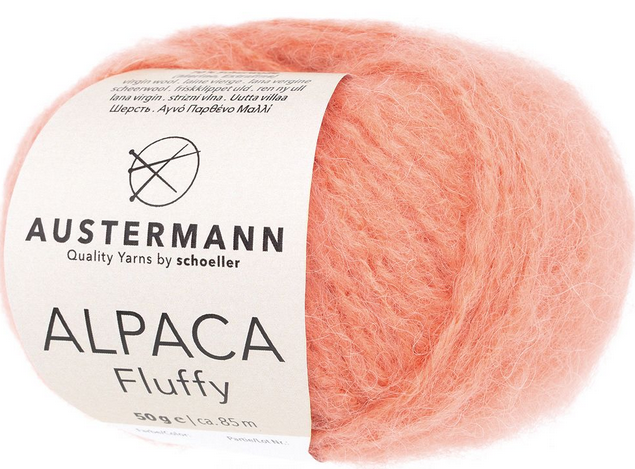 Alpaca Fluffy von Austermann® 100 % Natur,50gr,85m