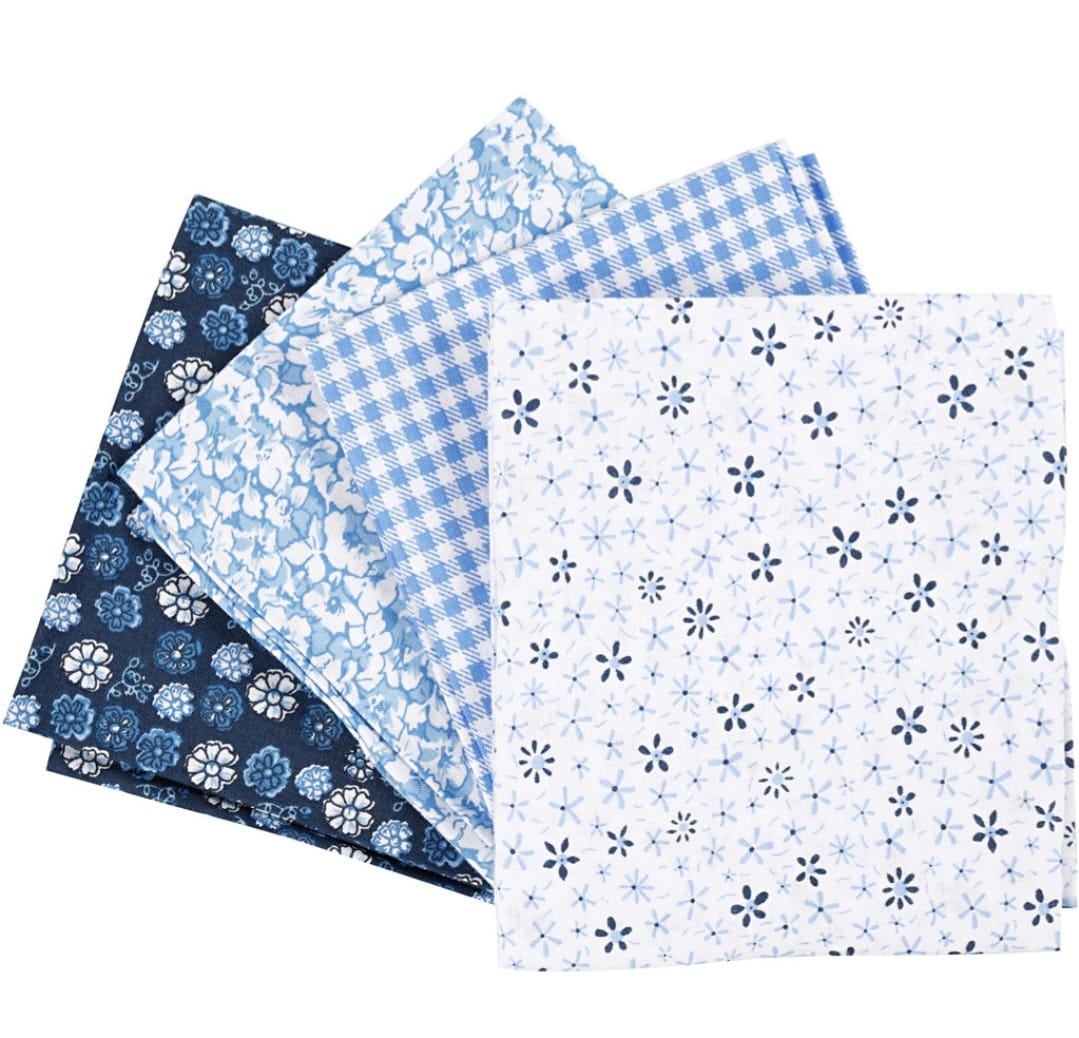 Creativ Company Patchwork-Stoff-Set Stoffabschnitt verschiedene Muster und Farben  45x55cm