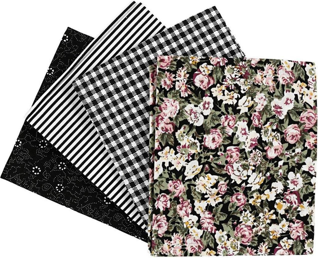 Creativ Company Patchwork-Stoff-Set Stoffabschnitt verschiedene Muster und Farben  45x55cm