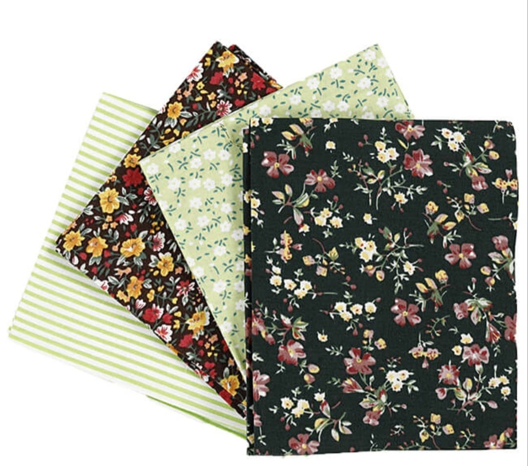 Creativ Company Patchwork-Stoff-Set Stoffabschnitt verschiedene Muster und Farben  45x55cm