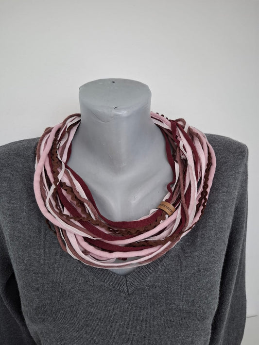 Loop-Schal Geisha, handgeknüpft