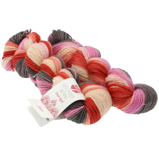 MEILENWEIT Merino 50 Handgefärbt 2er Set Sockenwolle 4fach Lana Grossa
