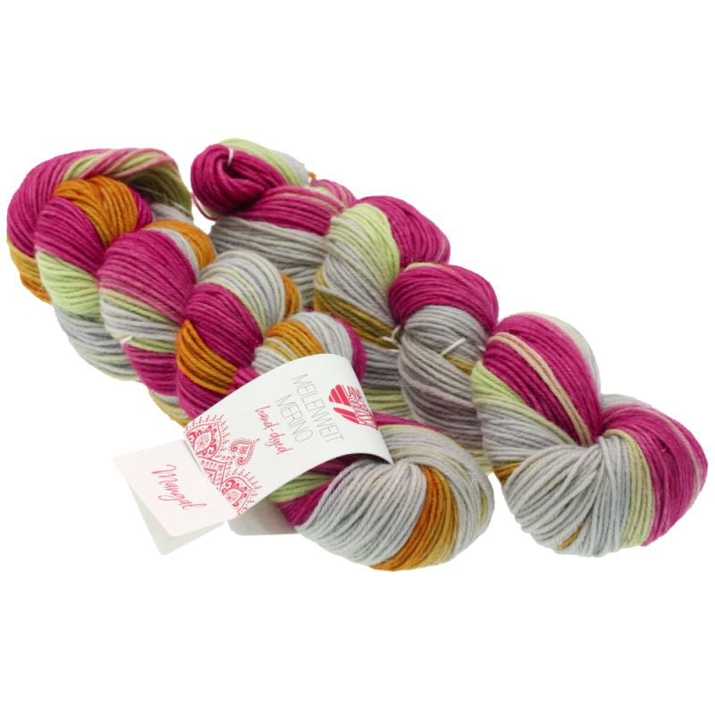 MEILENWEIT Merino 50 Handgefärbt 2er Set Sockenwolle 4fach Lana Grossa