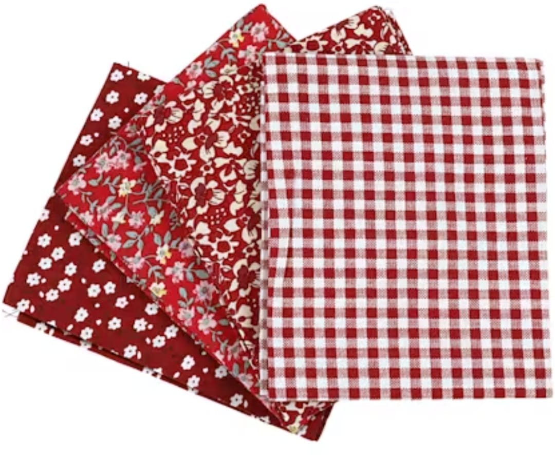 Creativ Company Patchwork-Stoff-Set Stoffabschnitt verschiedene Muster und Farben  45x55cm