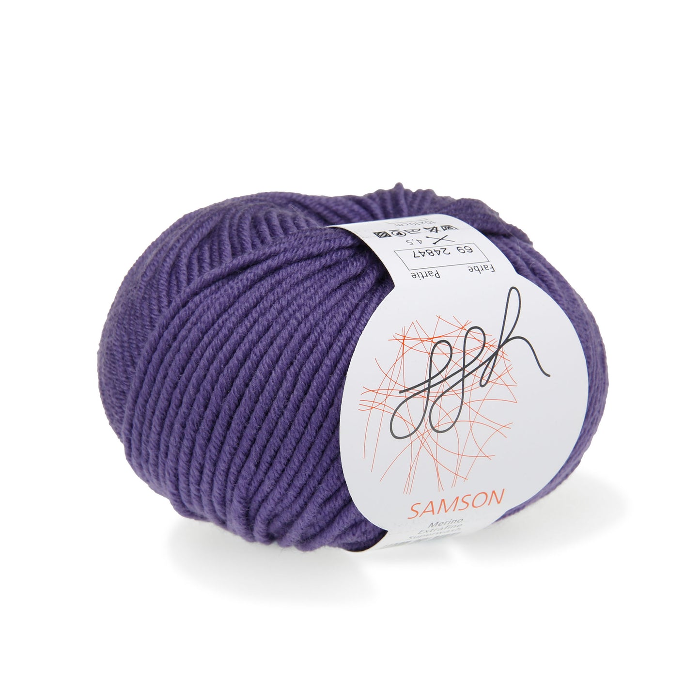 ggh Samson - Merino Wolle (mulesing Free) Lauflänge ca. 85m auf 50g - Wolle zum Stricken oder Häkeln
