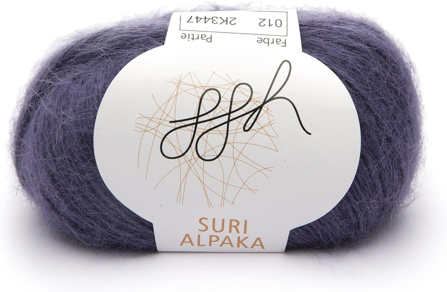ggh Suri Alpaka - 100% Alpaka Wolle (Suri Alpaka),25g, - Wolle zum Stricken
