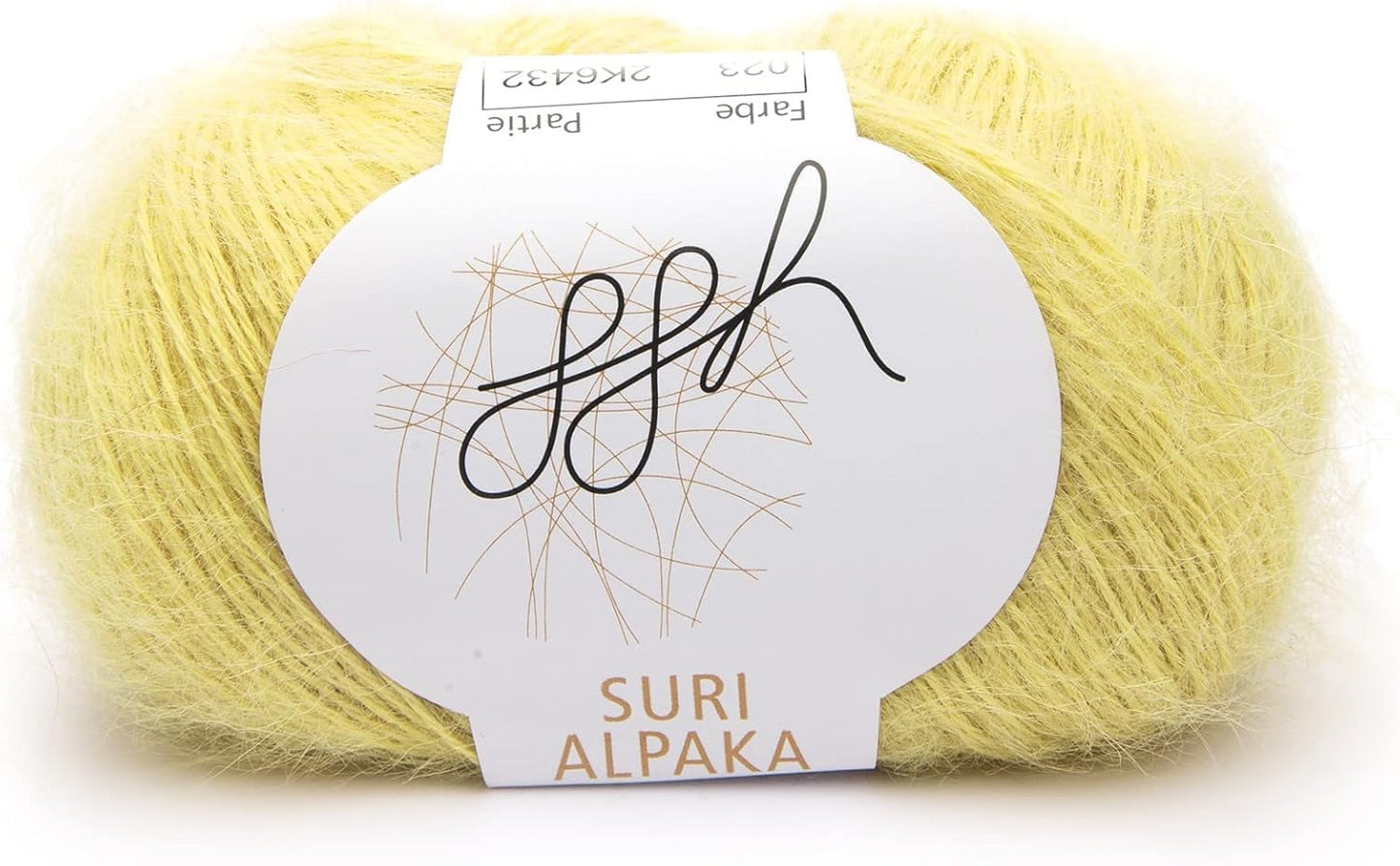 ggh Suri Alpaka - 100% Alpaka Wolle (Suri Alpaka),25g, - Wolle zum Stricken
