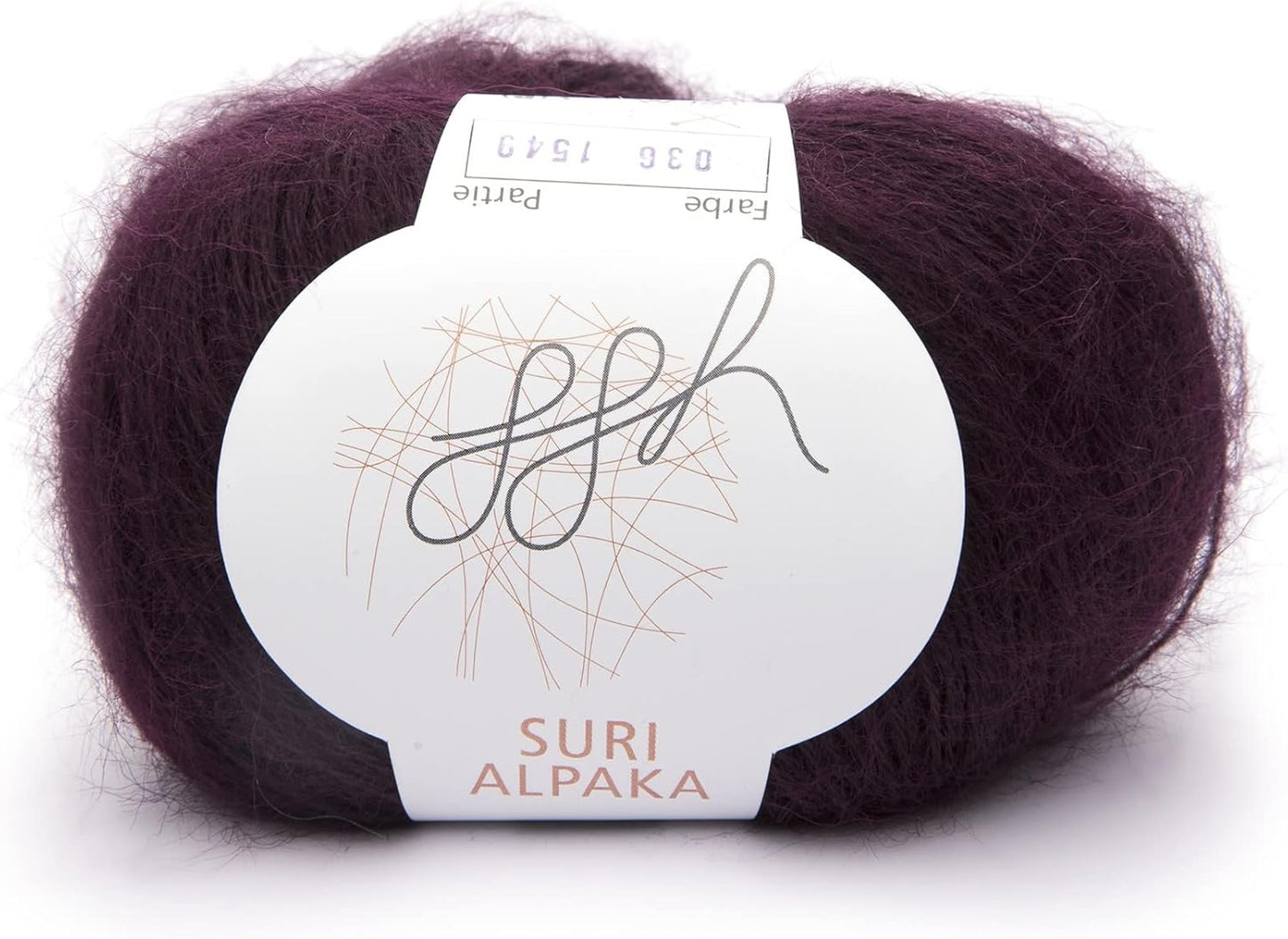 ggh Suri Alpaka - 100% Alpaka Wolle (Suri Alpaka),25g, - Wolle zum Stricken
